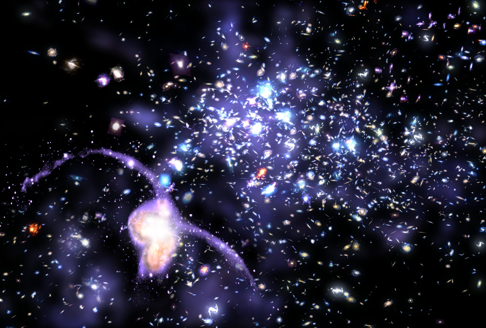 galaxies amas univers