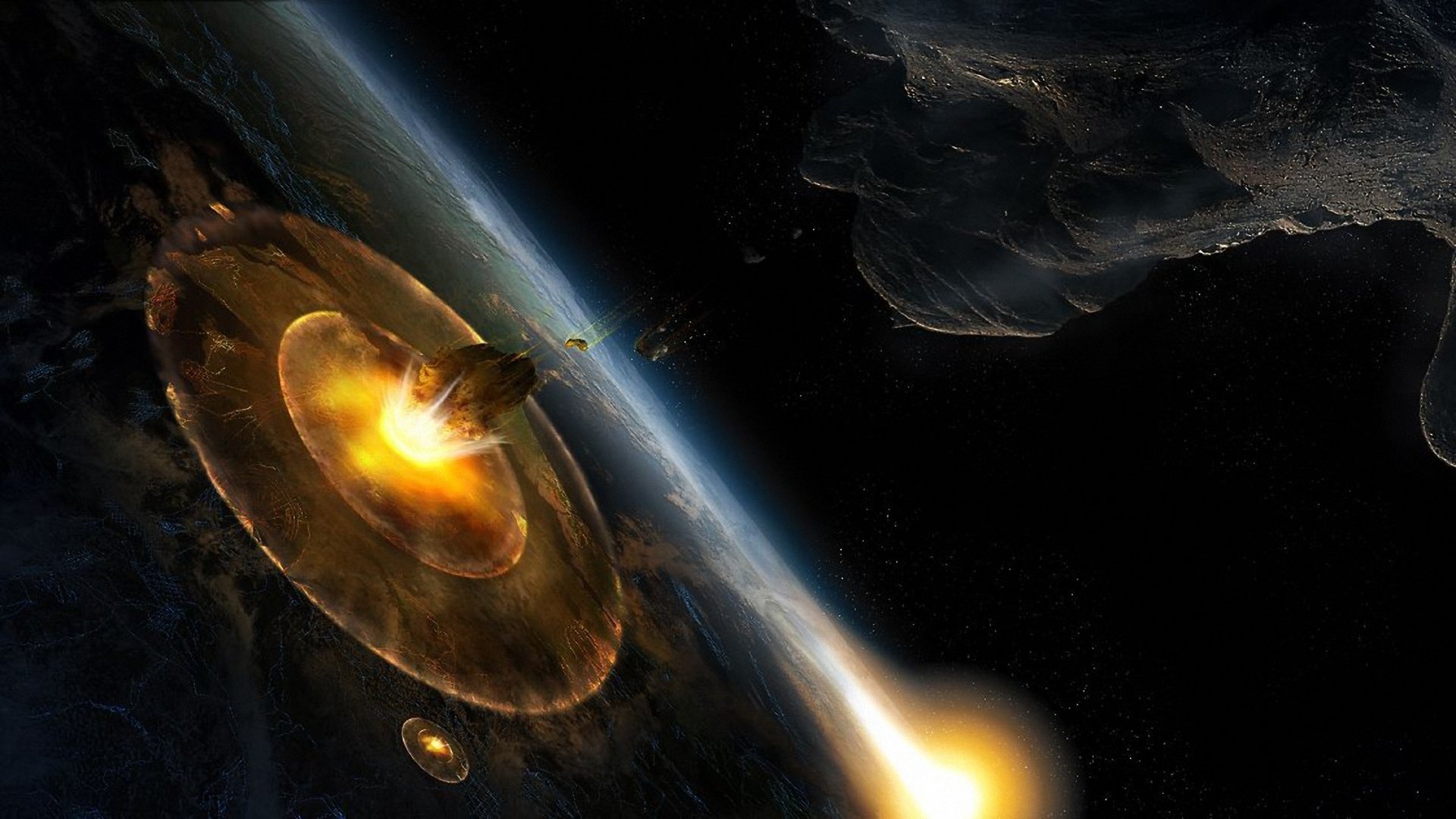 impatto impatto disastro armageddon asteroide pianeta