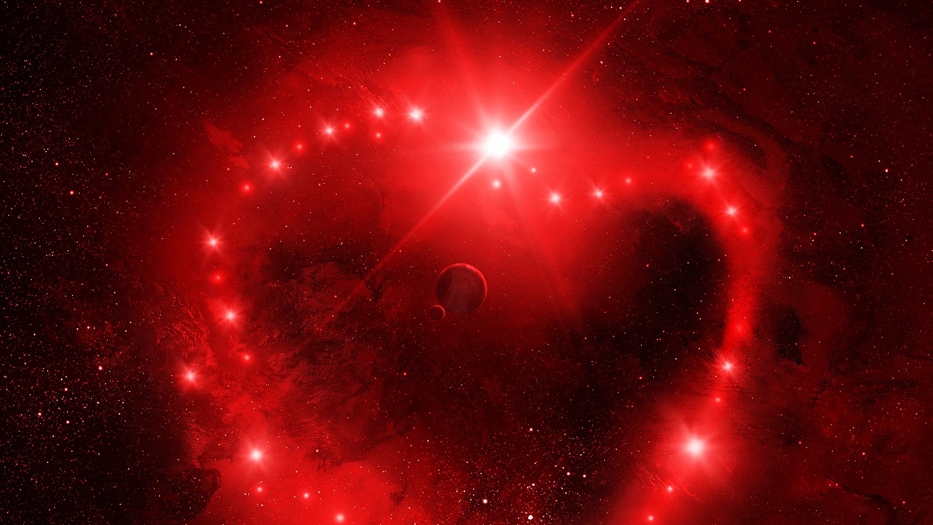 san valentino spazio spazio stelle rosso pianeti