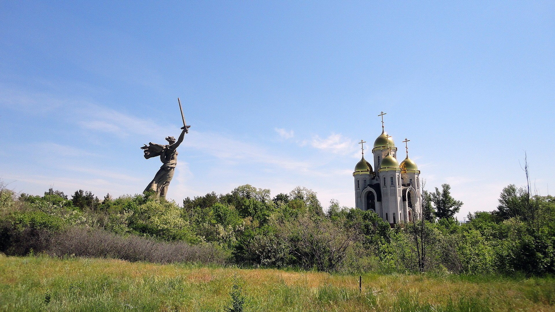 volgograd russie patrie mère ciel