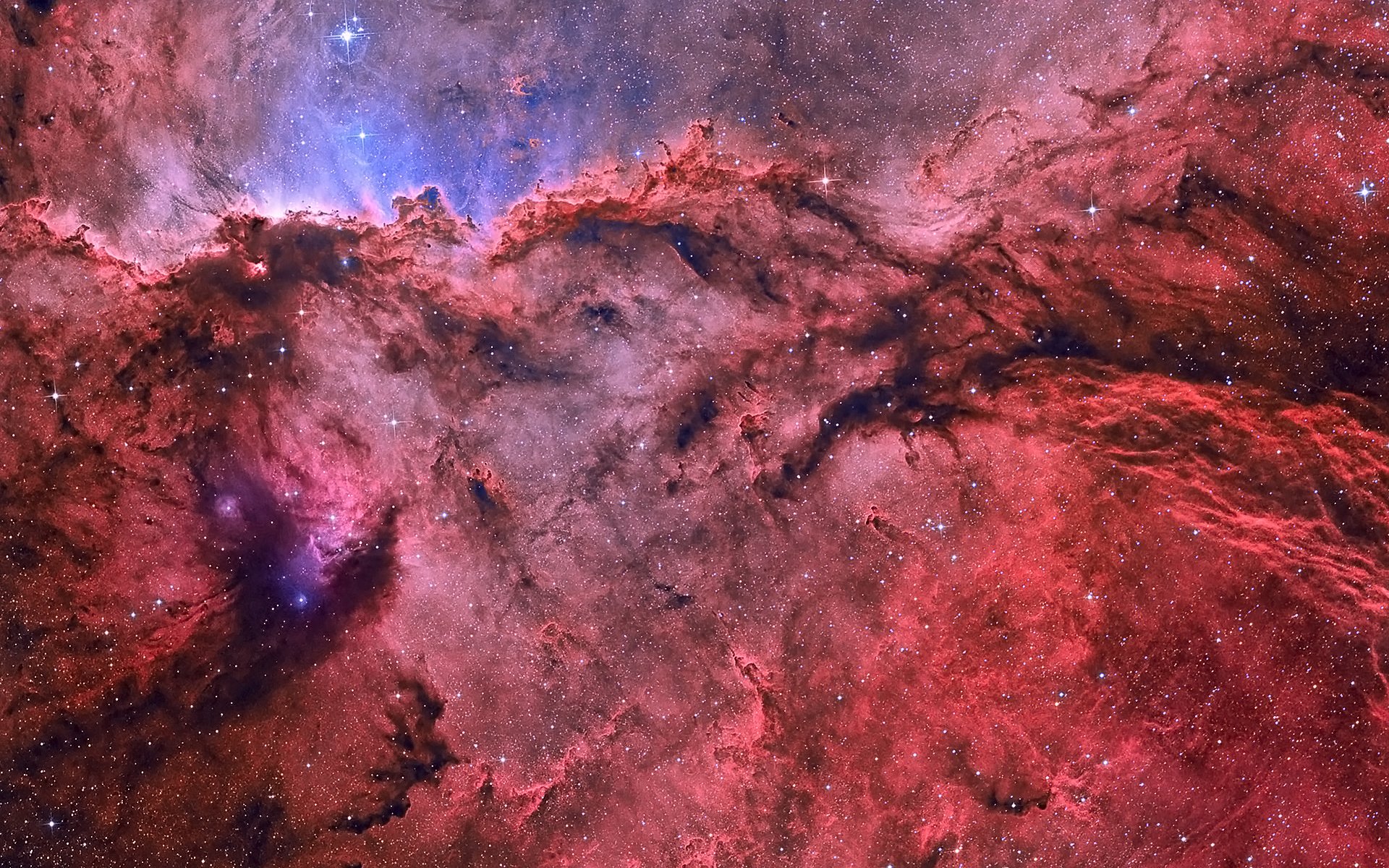 ngc 6188 эмиссионная туманность звезды газ