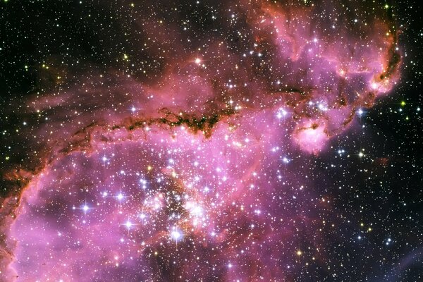 The shining of stars in galactic space