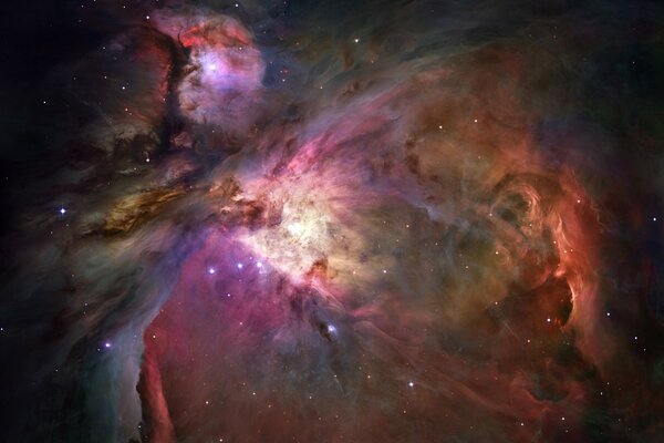 The constellation Orion in the star nebula