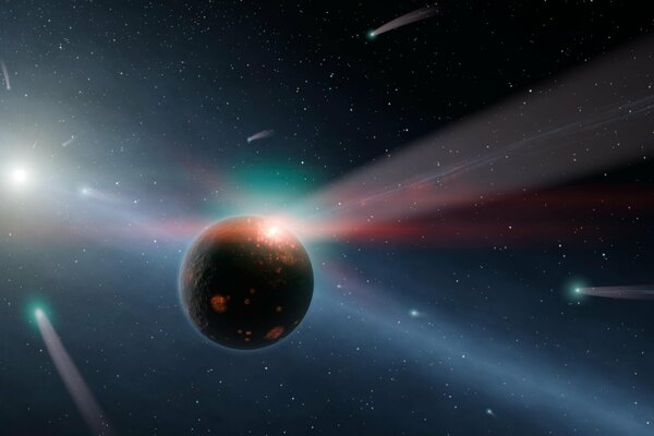 Many comets will pass by the planet