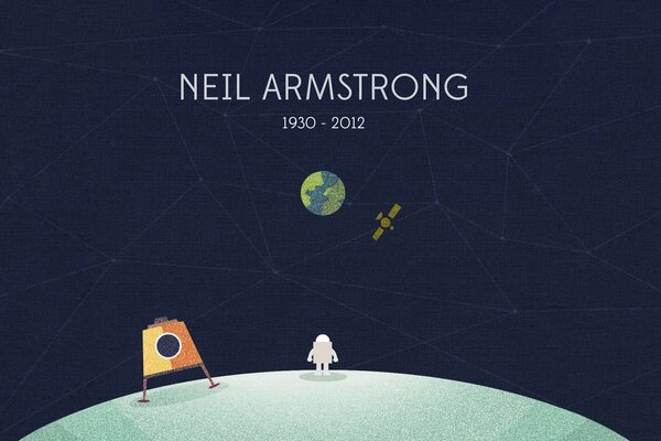 El astronauta Neil Armstrong llega a la Luna