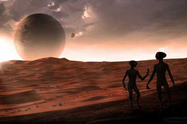 Aliens dream of visiting the nearest planets
