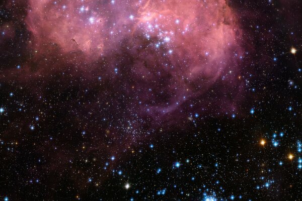 Mgławica i duże gromady gwiazd we wszechświecie