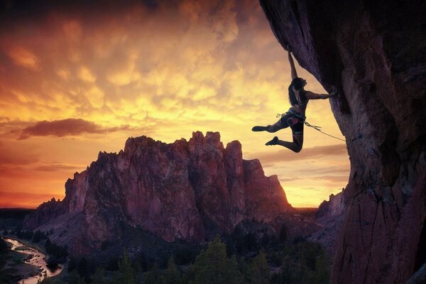 Arrampicata su roccia dell Oregon