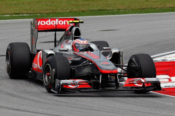 Sports car with Jenson Button in 2011