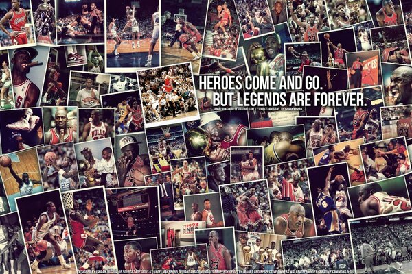 Il giocatore di basket Michael Jordan è una leggenda dello sport
