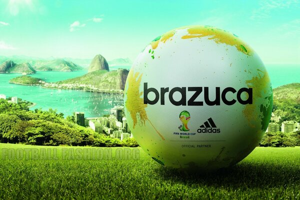 Soccer ball for the World Cup in Brazil 2014
