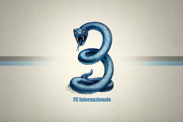 Immagine serpente texture blu