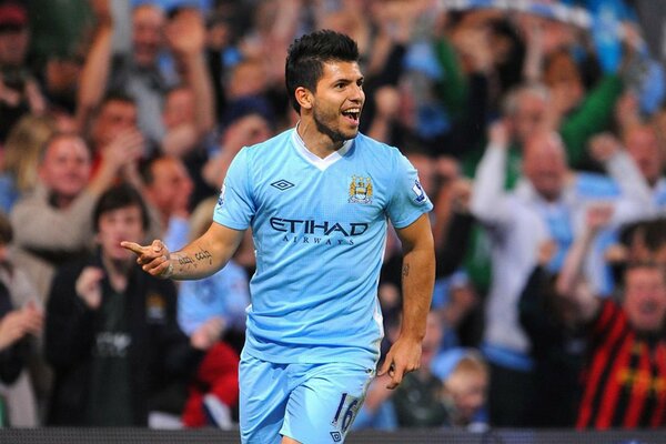 Sergio Aguero. Calciatore. Football