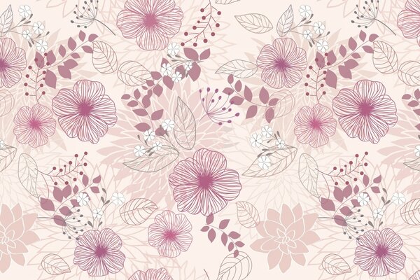 Beaux motifs en texture rose