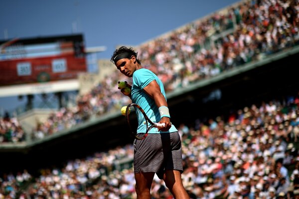 Il tennista spagnolo Rafael Nadal ai campionati