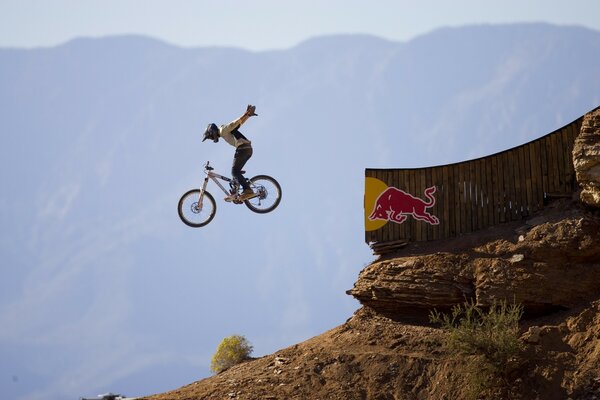 Bike jump from the red bull track