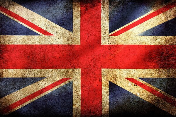 Die britische Flagge ist sehr stilvoll und streng