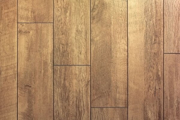 Wooden parquet made of smooth boards close-up