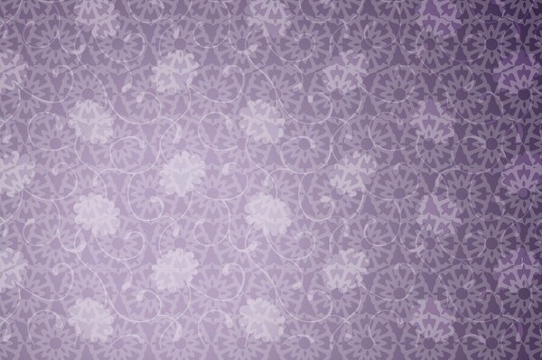 White patterns on a purple background