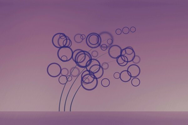 Cercles d abstraction couleur lilas
