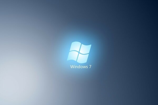 Blaues Logo des Betriebssystems Windows 7