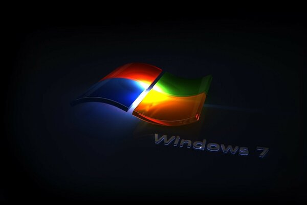 Das Windows-Logo ist bunt mit Hintergrundbeleuchtung