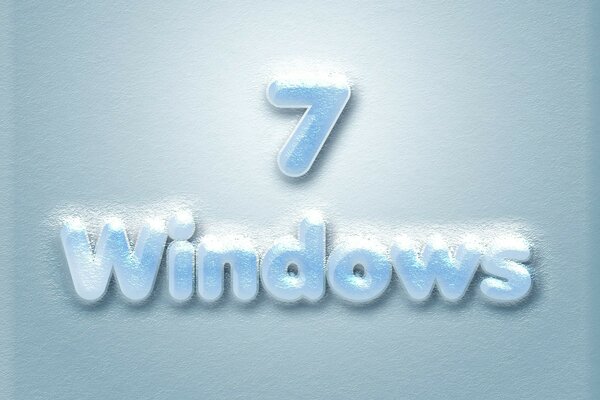 Jasnoniebieskie logo wolumetryczne windows seven