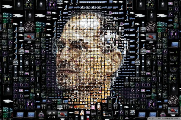 Steve Jobs retrato de iconos
