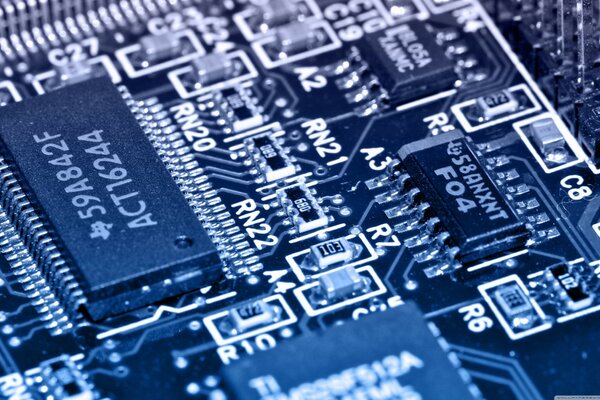 Electronic chip technology wallpaper