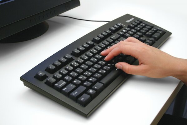 Clavier d ordinateur couleur noire