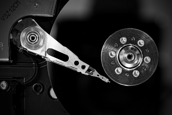 Data storage device in black and white
