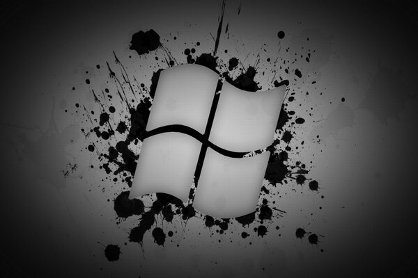 Black and white Windows logo