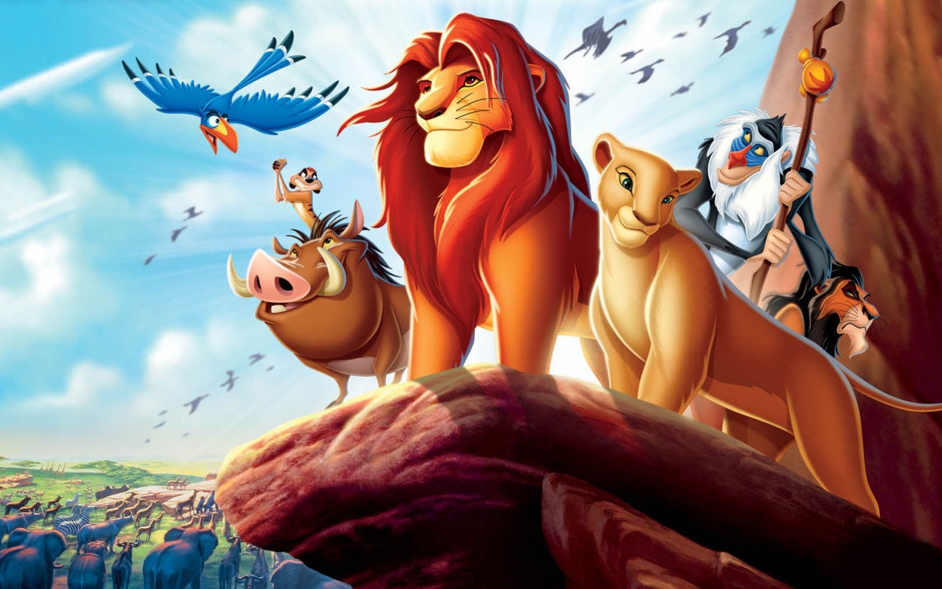 hienas mono simba comino rey león pumba nala timón y pumba