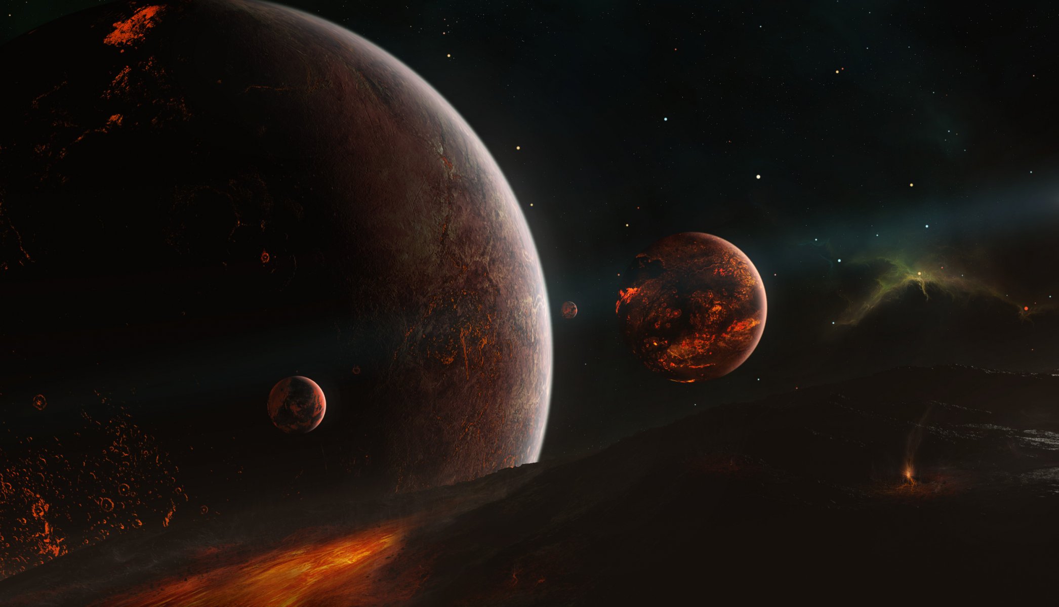 tar system formation world moon star