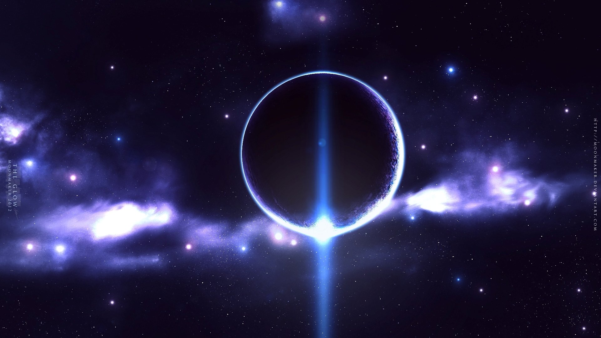 nebulosa planeta estrellas resplandor