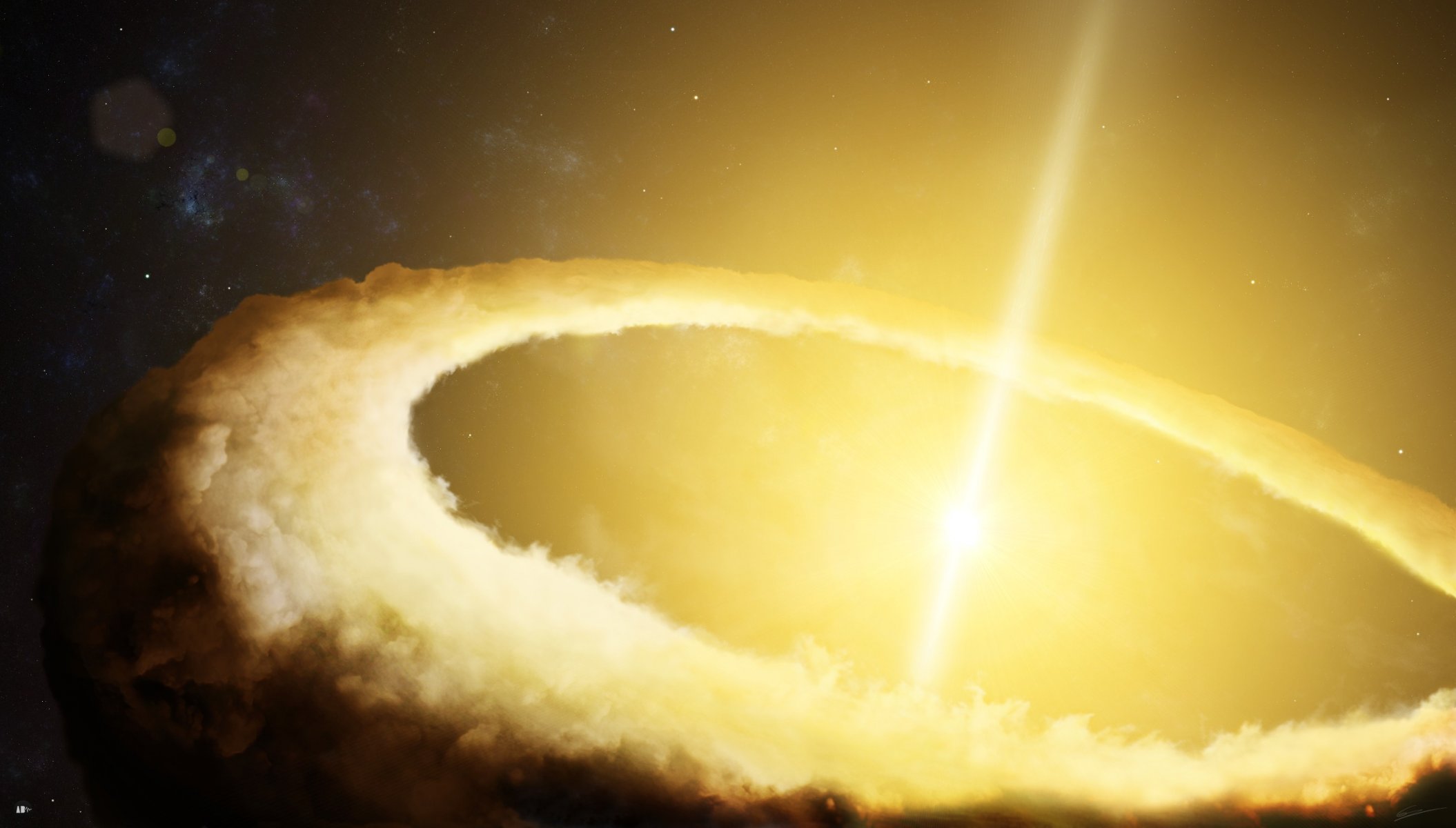 sterne quasar energie licht wurden geboren