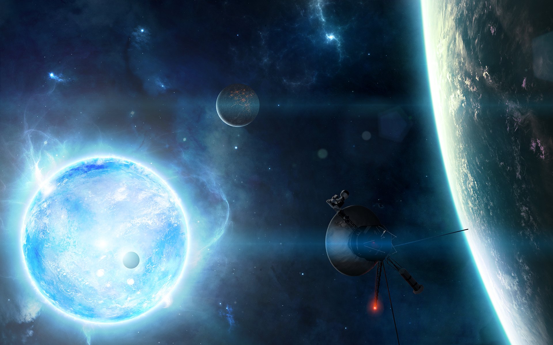 stern interplanetare station planeten sterne