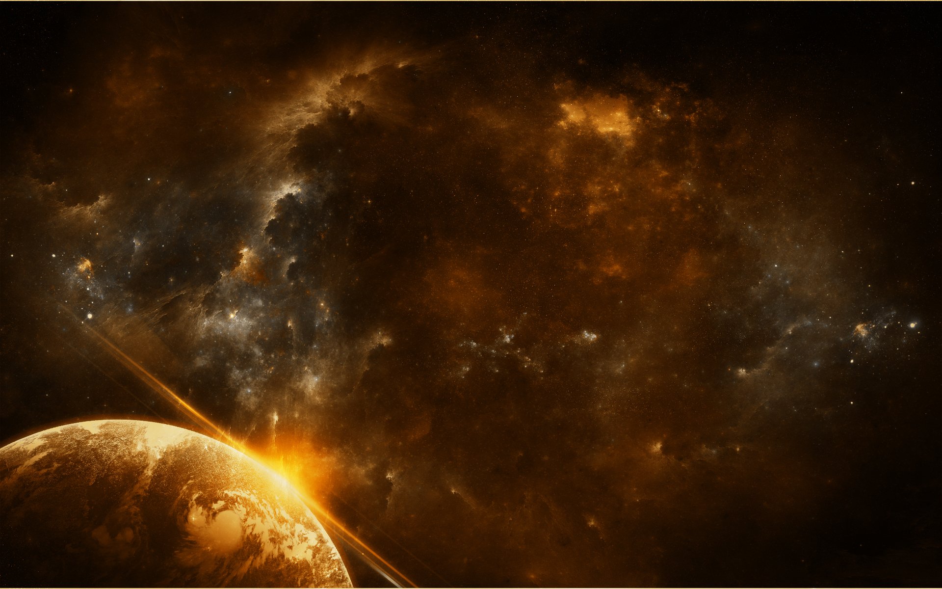 pace planet nebula star universe