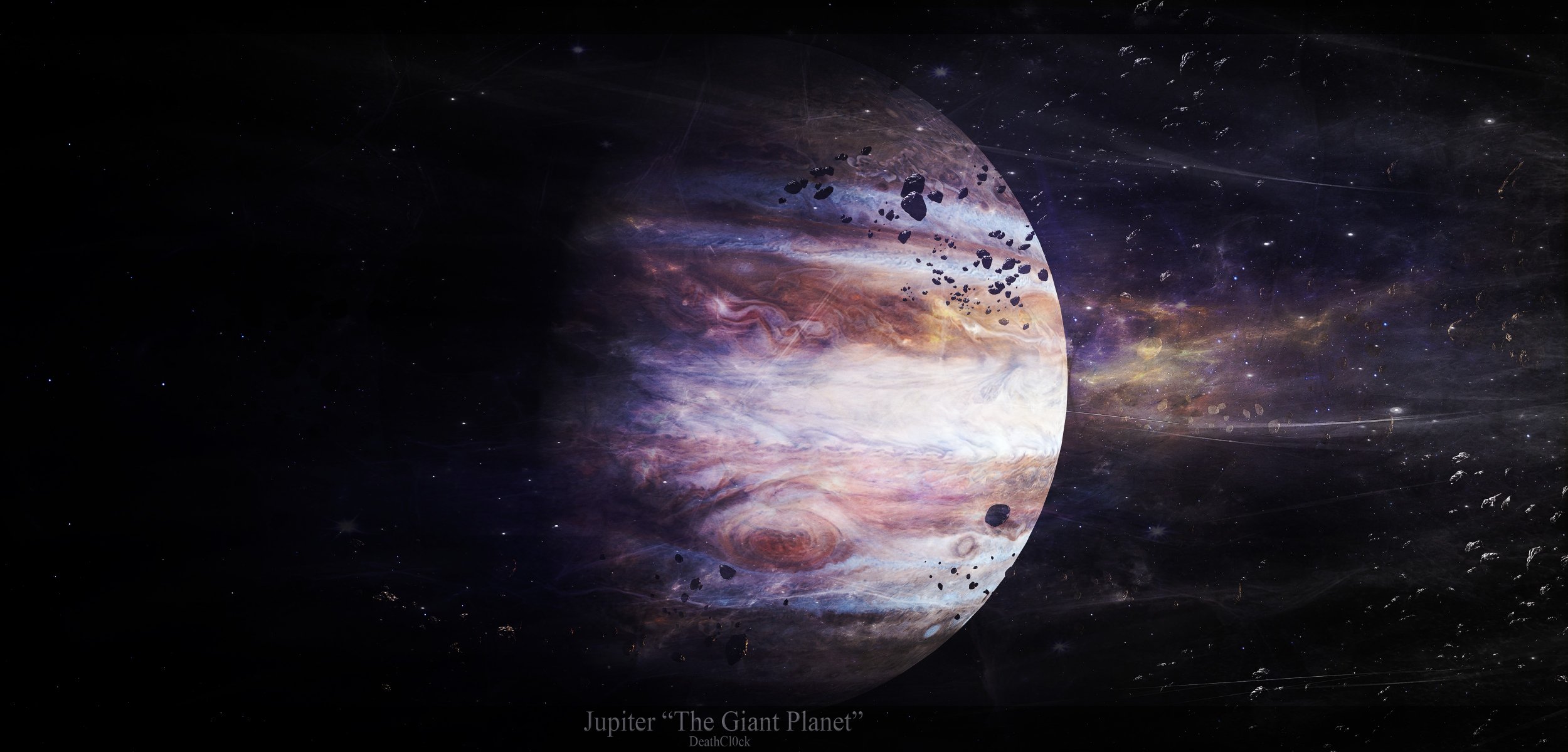 jowisz gigantyczna planeta asteroidy gwiazdy