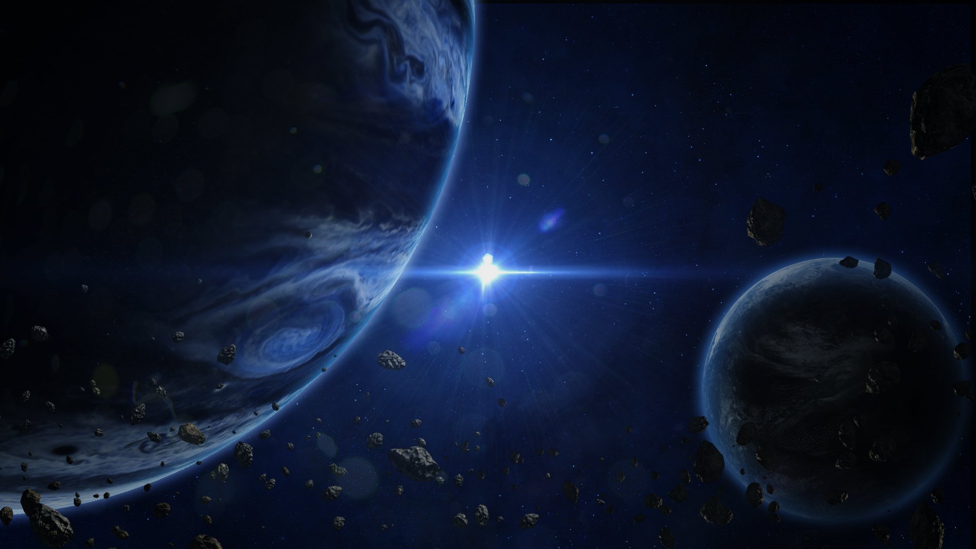 étoile planètes astéroïdes espace