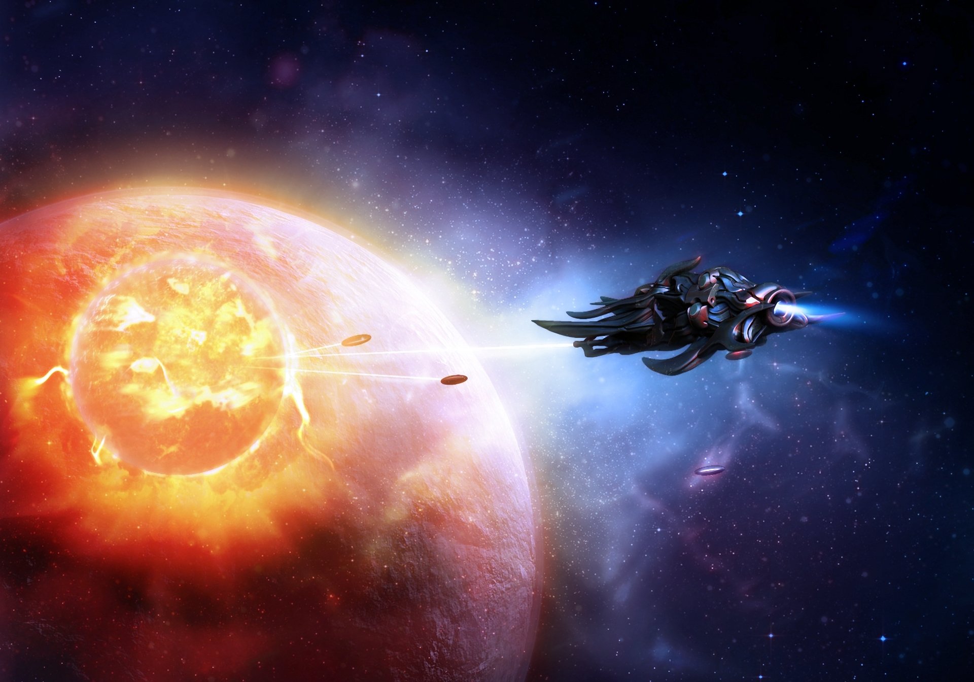 pace spacecraft planet star