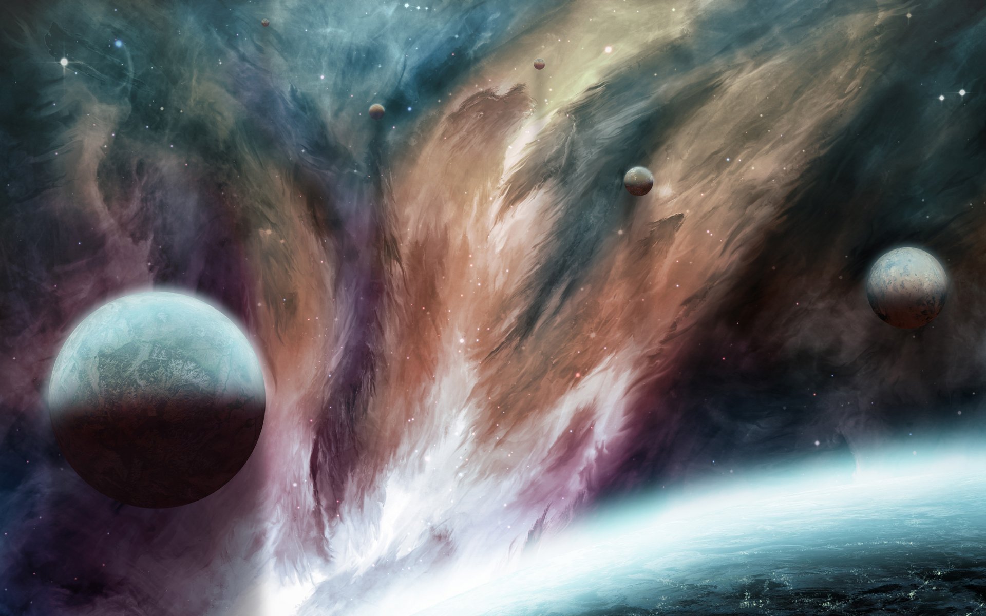 espacio dibujo planeta
