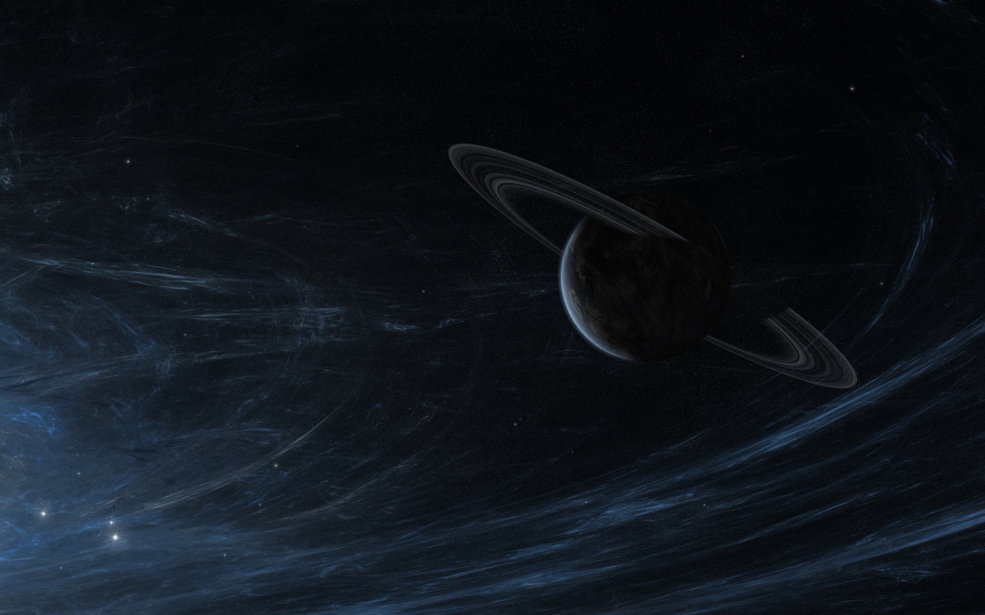 spazio infinito pianeta anelli stelle