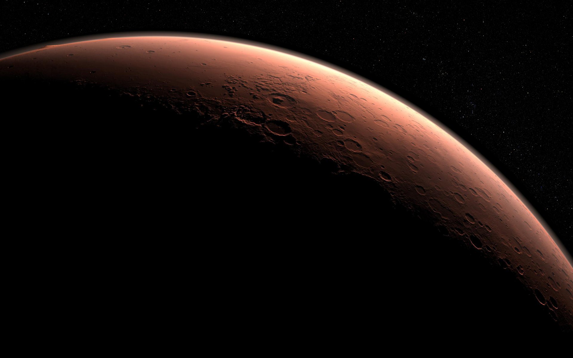 mars krater gwiazdy