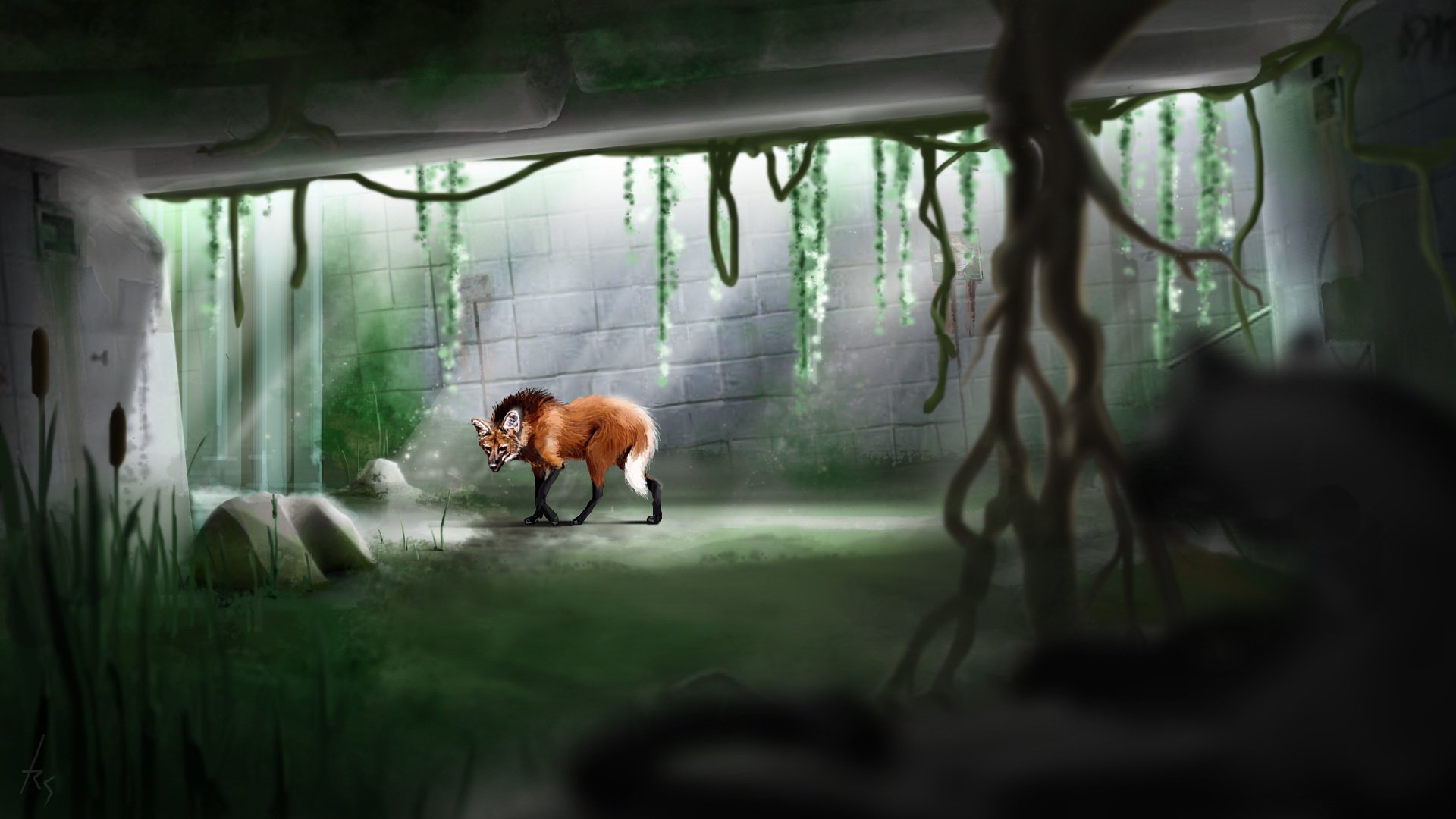 postapocalypse fuchs fuchs hunger grinsen