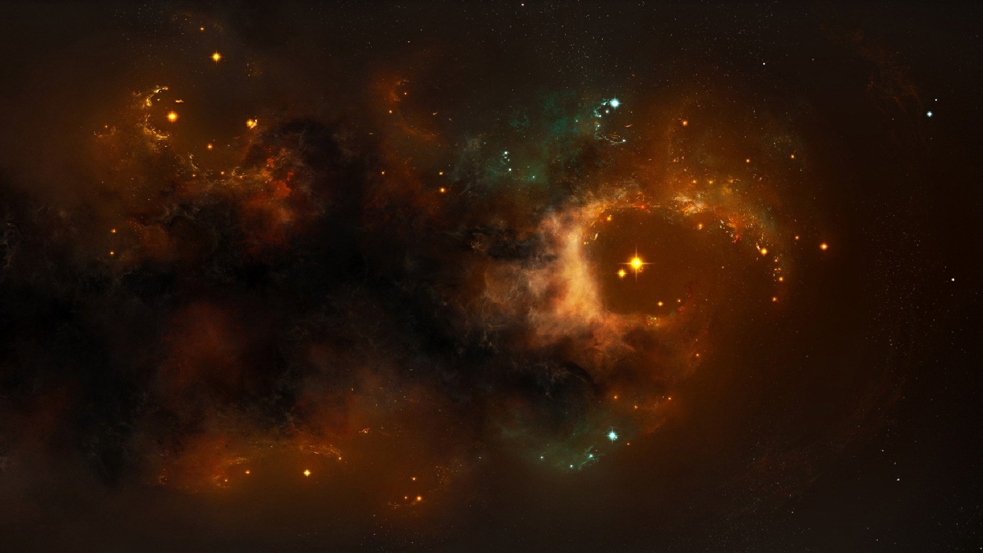 nébuleuse beaucoup couleurs formation d étoiles