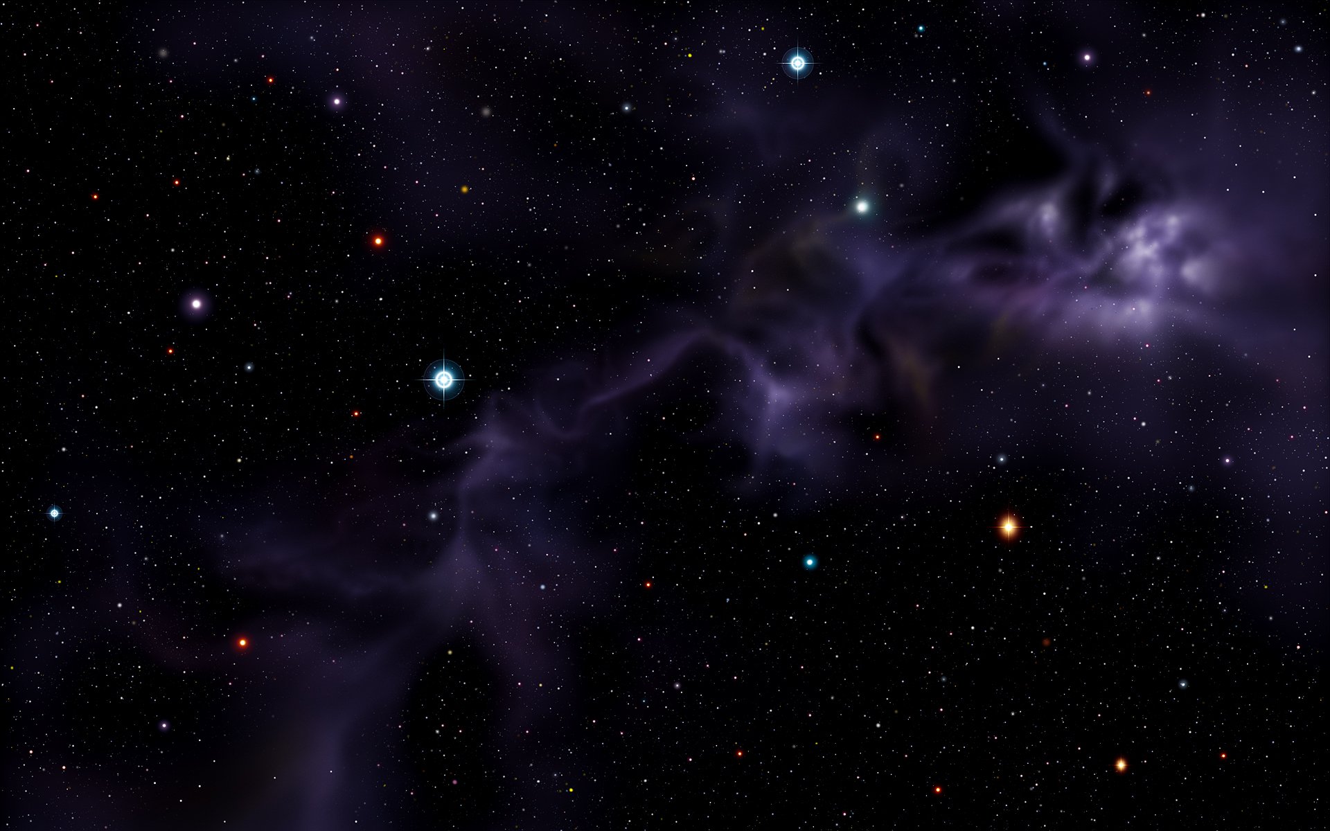hubble nebula purple