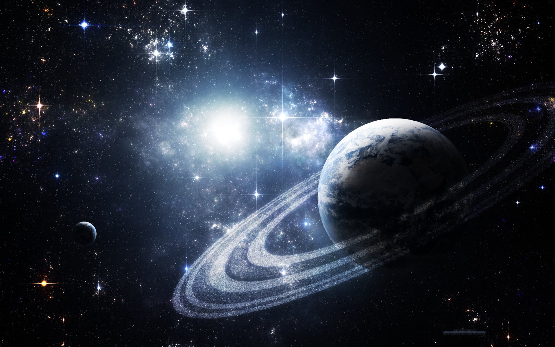espace planète étoiles