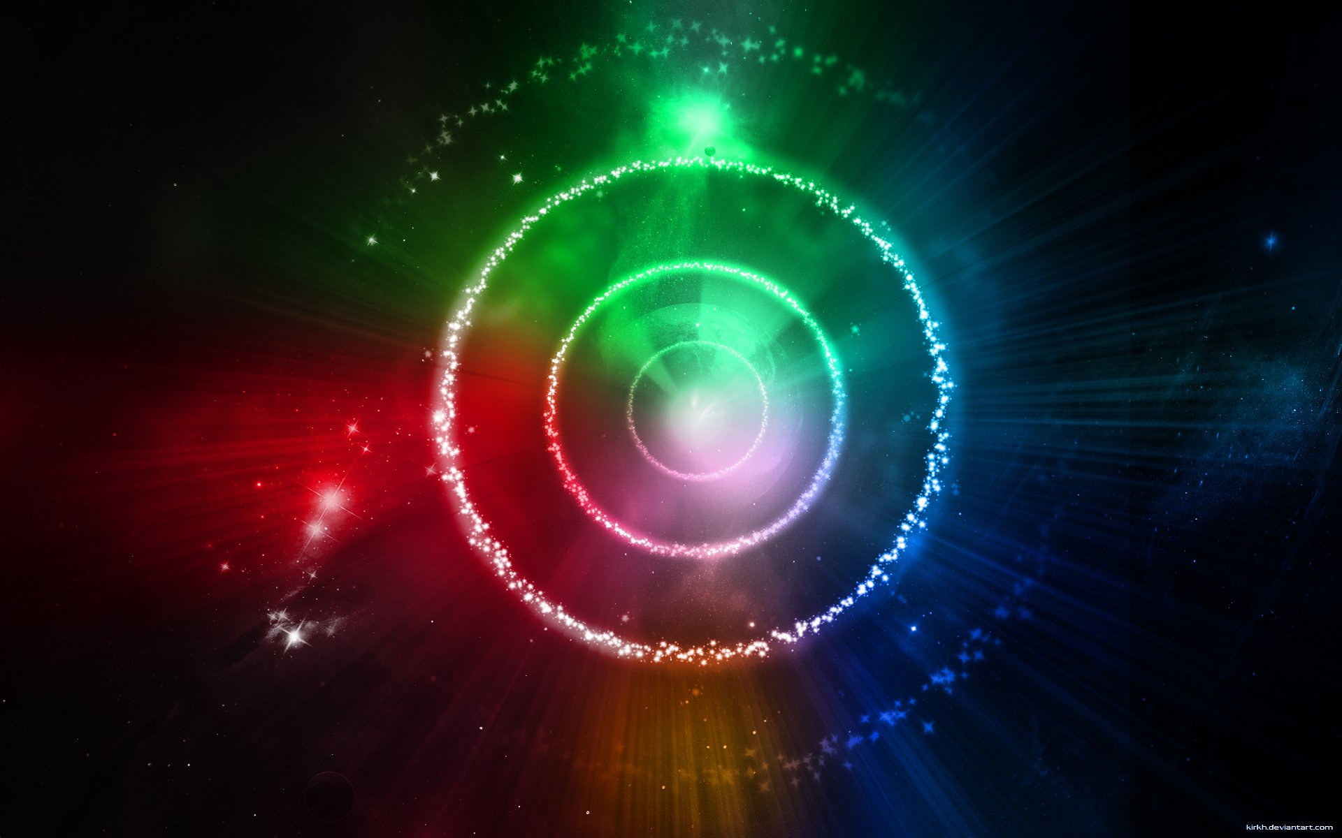 following red green blue universe