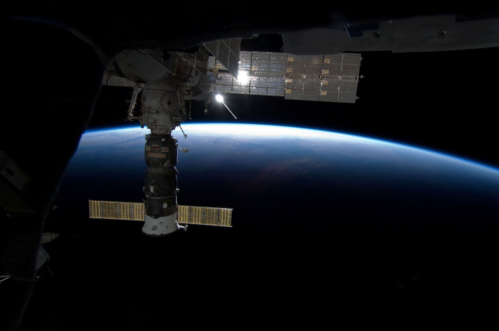 iss fortschritt erde